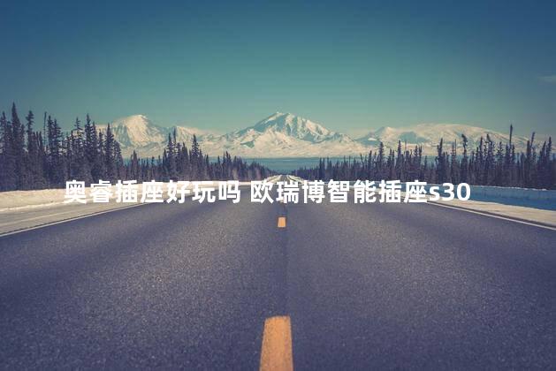 奥睿插座好玩吗 欧瑞博智能插座s30c